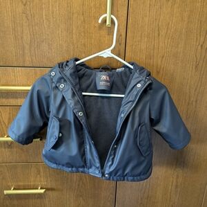 Zara lined rain jacket 12-18 months